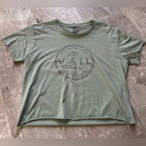 Next Level Apparel Sage Vail, CO Cropped Graphic Tee